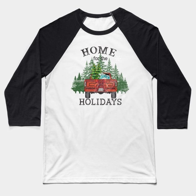 Home for the holidays Baseball T-Shirt by LifeTime Design